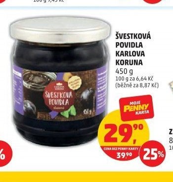 ŠVESTKOVÁ POVIDLA KARLOVA KORUNA