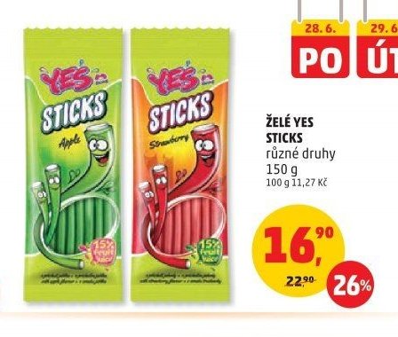 Želé Yes Sticks