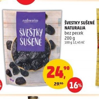 Švestky sušené Naturalia