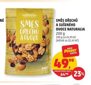 Směs ořechů a sušeného ovoce Naturalia