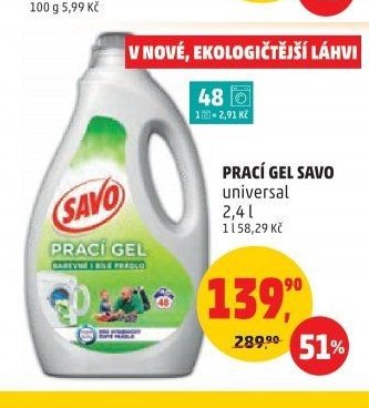 Prací gel Savo