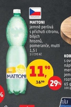 Mattoni jemně perlivá 1,5l