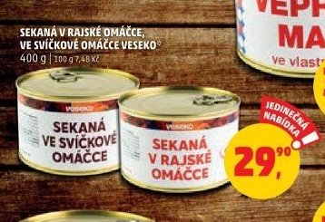 Sekaná v rajské omáčce Veseko