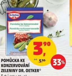 POMŮCKA KE KONZERVOVÁNÍ ZELENINY DR. OETKER