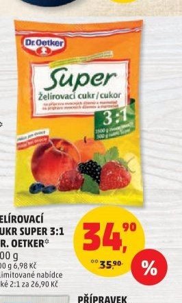 ŽELÍROVACÍ CUKR SUPER 3:1 DR. OETKER