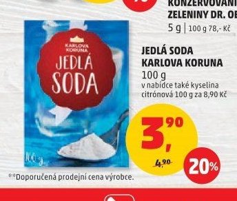 JEDLÁ SODA KARLOVA KORUNA