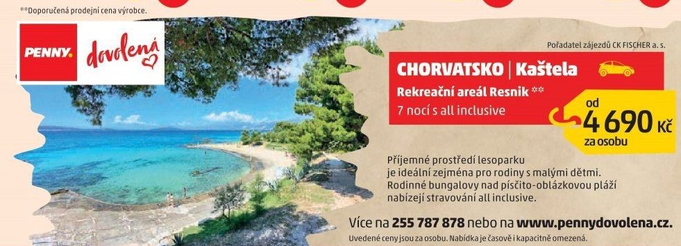 Dovolená Chorvatsko Kaštela