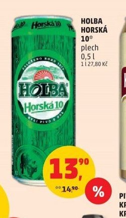 HOLBA HORSKÁ 10 plech 0,5 l