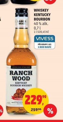 WHISKEY KENTUCKY BOURBON 40 % alk. 0,7 l