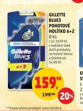 Gillette Blue3 holítka 6+2
