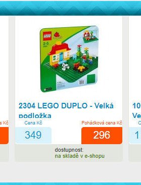 2304 LEGO DUPLO - Velká podložka