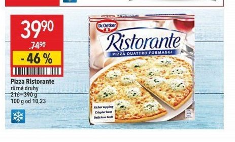 Pizza Ristorante různé druhy