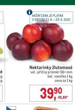 Nektarinky žlutomasé