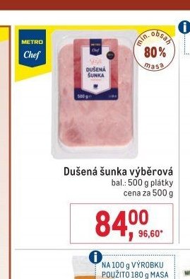 Dušená šunka výběrová