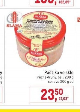 Paštika ve skle