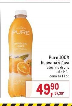 Pure 100% lisovaná šťáva