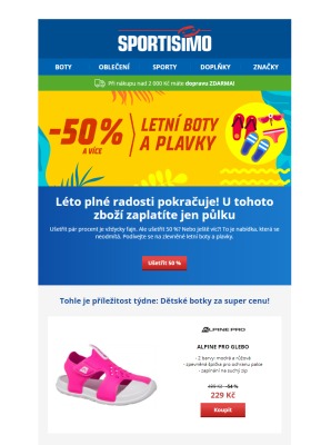 akční leták Sportisimo 24.6.2021-29.6.2021