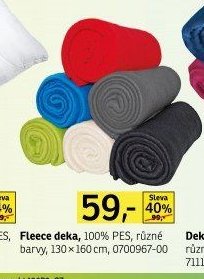Fleece deka, 100% PES