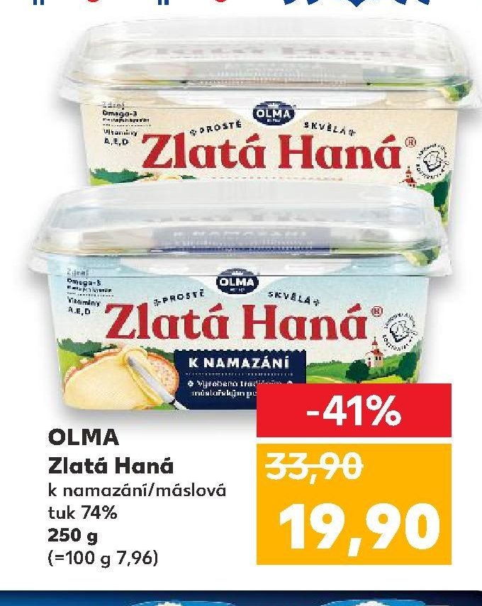 Olma Zlatá Haná k namazání 250 g