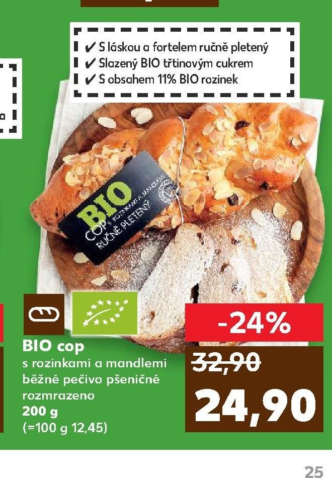 BIO cop s rozinkami a mandlemi