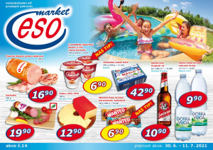akční leták ESO MARKET 30.6.2021-11.7.2021