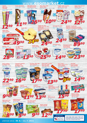 akční leták ESO MARKET 30.6.2021-11.7.2021
