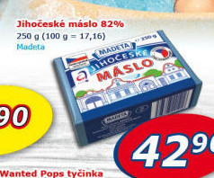 Máslo Jihočeské Madeta