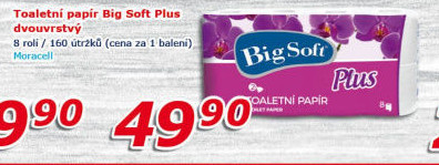 Toaletní papír 2vrstvý Big Soft