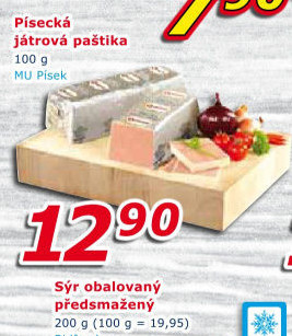 Paštika játrová písecká Maso uzeniny Písek