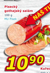 Salám Gothaj Maso uzeniny Písek