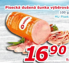 Šunka dušená písecká výběrová Maso uzeniny Písek