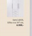 Šatní skříň, šířka cca 147 cm