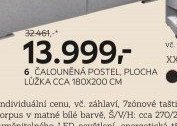 6. ČALOUNĚNÁ POSTEL, PLOCHA LŮŽKA CCA 180X200 CM