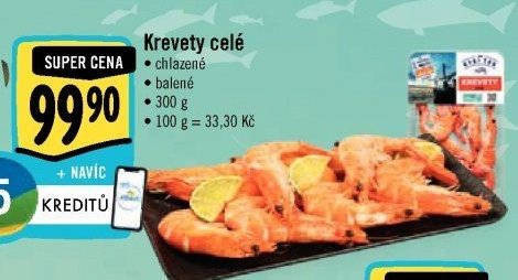 Krevety celé