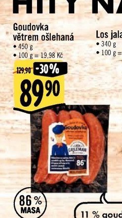 Goudovka větrem ošlehaná