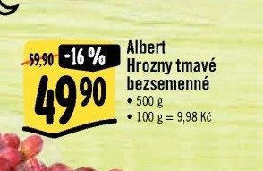 Albert Hrozny tmavé bezsemenné