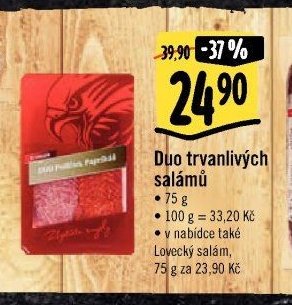 Duo trvanlivých salámů