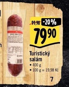 Turistický salám