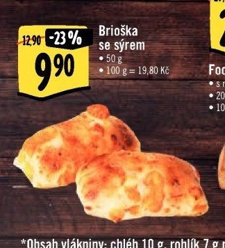 Brioška se sýrem
