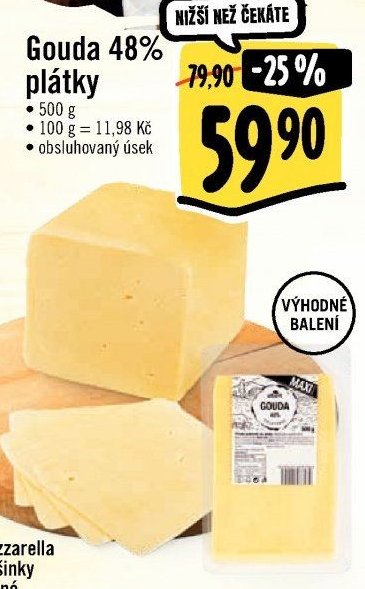 Gouda 48% plátky