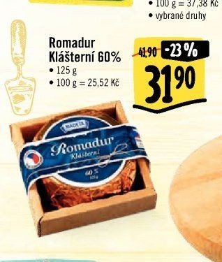 Romadur Klášterní 60%