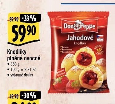 Knedlíky plněné ovocné