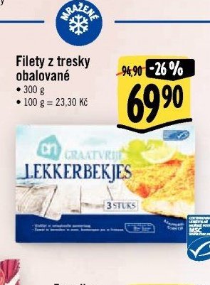 Filety z tresky obalované