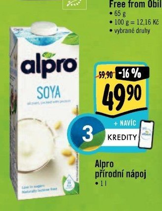 Alpro přírodní nápoj