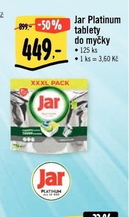 Jar Platinum tablety do myčky