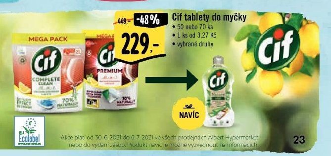 Cif tablety do myčky