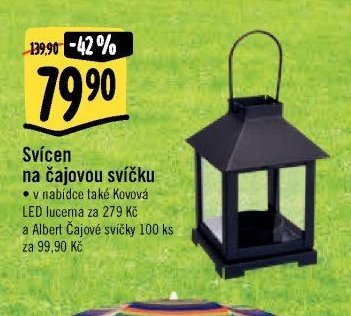 Svícen na čajovou svíčku