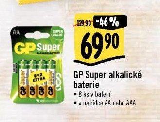 GP Super alkalické baterie