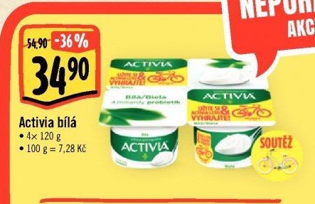 Activia bílá