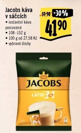 Instantní kávy porcované Jacobs